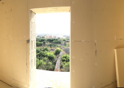 Panorama image of our insulated master bedroom
