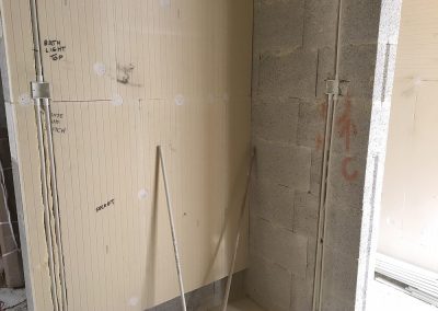completed lighting circuit in spare bedroom