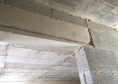 Builders put the bathroom light conduit in the bathroom so I've chased it though to the other side