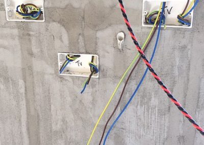 Bedroom sockets - all wired