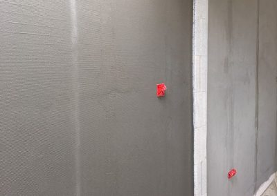 the final piece of fibreglass mesh & render