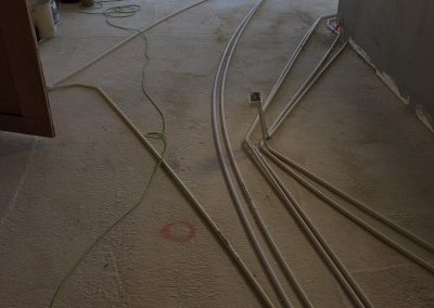 starting to clean up the floor ready for next week