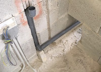 Washing machine waste pipe