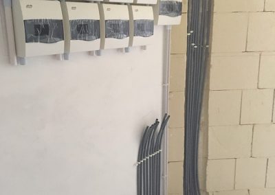 Fuse boxes and water-in being prepared