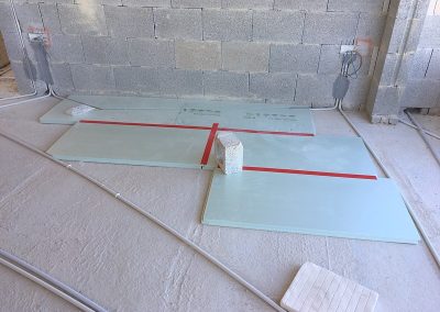 Insulation in the sitting room area