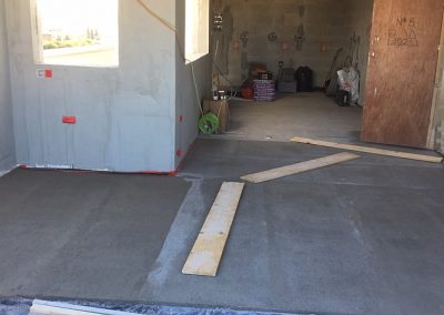 Floor screed now complete