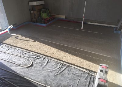 Floor going down in the master bedroom