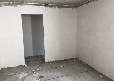 Plastering underway in Bedroom 3
