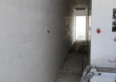 Plastered hallway