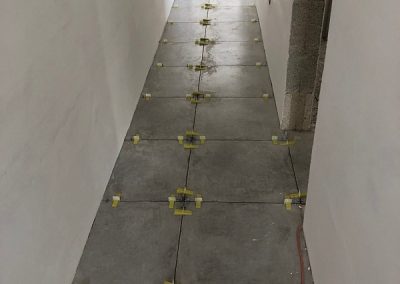 Hallway tiling done