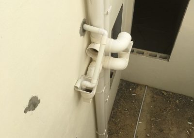 Kitchen sink drainage pipe fitted