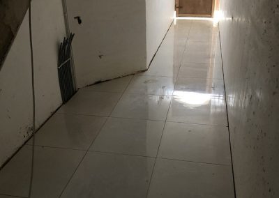 Communal area tiling done
