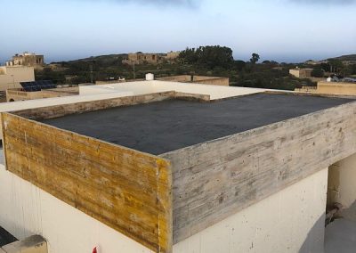 Lift shaft and stairs roof now concreted