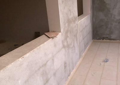 Garage window sills done