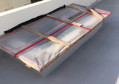 I've shored up the temp skylight to deal with the heavy winds forecast this weekend