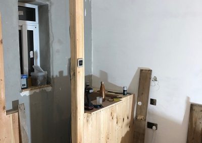 Progress with the main bedroom "open" en-suite