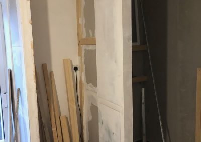 Wardrobe on the other side of the shower