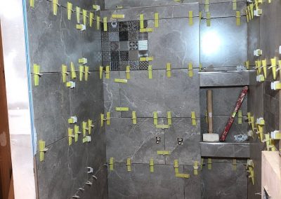 Main bedroom shower cubicle done