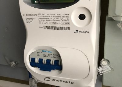 The electric meter now installed