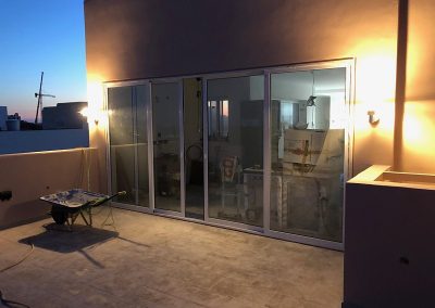 Terrace lights now connected to mains