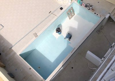 Pool guys doing their thing