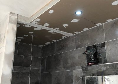 Main bedroom en-suite dropped ceiling well underway