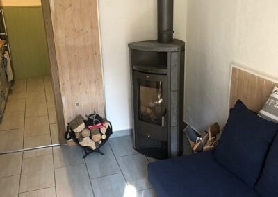 Completed living room & fireplace