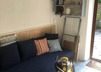 Completed living room